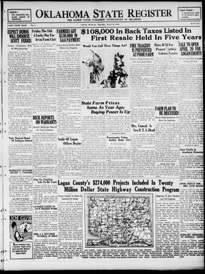 Oklahoma State Register (Guthrie, Okla.), Vol. 45, No. 1, Ed. 1 Thursday, March 19, 1936