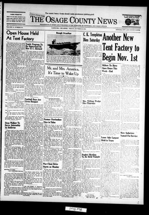 Primary view of object titled 'The Osage County News (Pawhuska, Okla.), Vol. 31, No. 50, Ed. 1 Friday, October 29, 1943'.