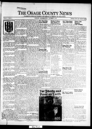 The Osage County News (Pawhuska, Okla.), Vol. 34, No. 4, Ed. 1 Friday, December 8, 1944