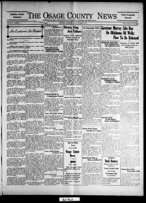 The Osage County News (Pawhuska, Okla.), Vol. 20, No. 3, Ed. 1 Friday, October 9, 1931