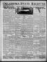 Newspaper: Oklahoma State Register (Guthrie, Okla.), Vol. 30, No. 38, Ed. 1 Thur…