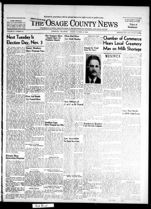 The Osage County News (Pawhuska, Okla.), Vol. 30, No. 50, Ed. 1 Friday, October 30, 1942