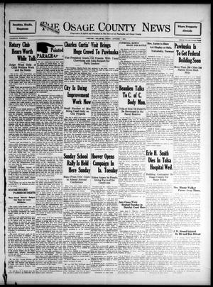 The Osage County News (Pawhuska, Okla.), Vol. 21, No. 3, Ed. 1 Friday, October 7, 1932