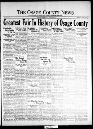 Primary view of object titled 'The Osage County News (Pawhuska, Okla.), Vol. 16, No. 6, Ed. 1 Friday, September 23, 1927'.
