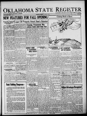 Oklahoma State Register (Guthrie, Okla.), Vol. 34, No. 21, Ed. 1 Thursday, September 10, 1925