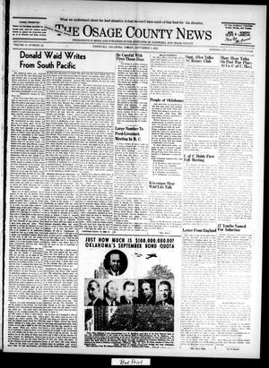 The Osage County News (Pawhuska, Okla.), Vol. 31, No. 42, Ed. 1 Friday, September 3, 1943