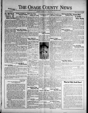 The Osage County News (Pawhuska, Okla.), Vol. 18, No. 33, Ed. 1 Thursday, April 3, 1930