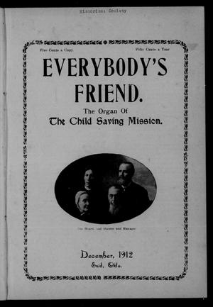 Everybody's Friend. (Enid, Okla.), Vol. 10, No. 12, Ed. 1 Sunday, December 1, 1912