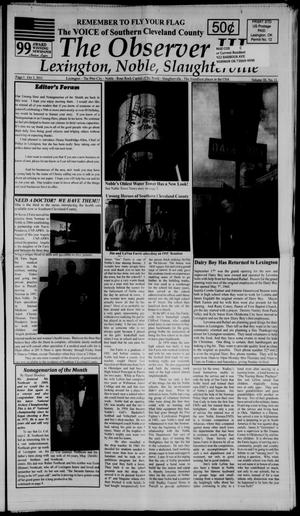 Primary view of object titled 'The Observer III (Lexington, Okla.), Vol. 3, No. 11, Ed. 1 Monday, October 3, 2011'.