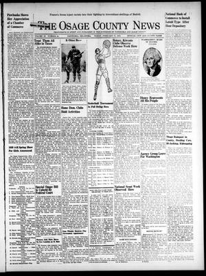 The Osage County News (Pawhuska, Okla.), Vol. 27, No. 20, Ed. 1 Friday, February 17, 1939