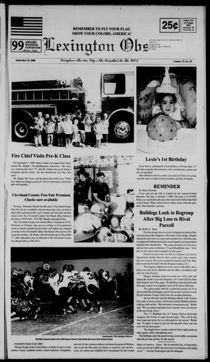 Lexington Observer (Lexington, Okla.), Vol. 13, No. 25, Ed. 1 Thursday, September 25, 2008