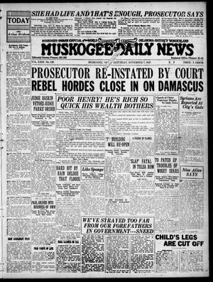 Muskogee Daily News (Muskogee, Okla.), Vol. 23, No. 129, Ed. 1 Saturday, November 7, 1925