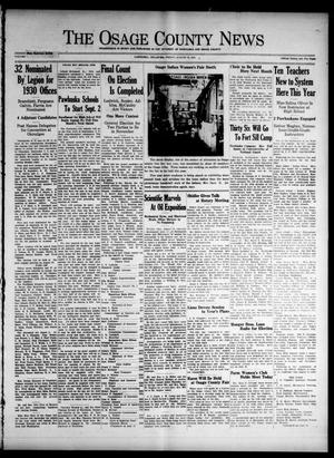 The Osage County News (Pawhuska, Okla.), Vol. 18, No. 52, Ed. 1 Friday, August 15, 1930