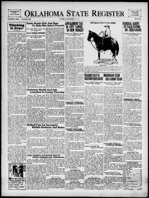 Oklahoma State Register (Guthrie, Okla.), Vol. 40, No. 36, Ed. 1 Thursday, December 3, 1931