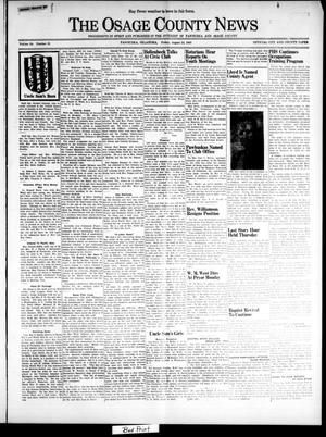 The Osage County News (Pawhuska, Okla.), Vol. 34, No. 41, Ed. 1 Friday, August 24, 1945