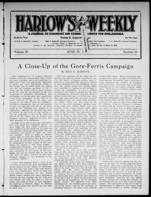 Primary view of object titled 'Harlow's Weekly (Oklahoma City, Okla.), Vol. 18, No. 25, Ed. 1 Friday, June 25, 1920'.