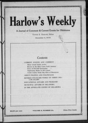 Harlow's Weekly (Oklahoma City, Okla.), Vol. 9, No. 24, Ed. 1 Saturday, December 4, 1915
