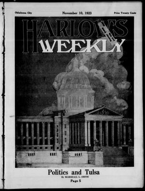Harlow's Weekly (Oklahoma City, Okla.), Vol. 22, No. 45, Ed. 1 Saturday, November 10, 1923