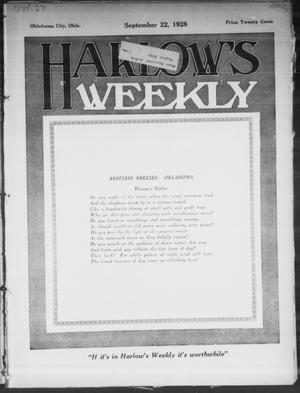 Harlow's Weekly (Oklahoma City, Okla.), Vol. 27, No. 38, Ed. 1 Saturday, September 22, 1928