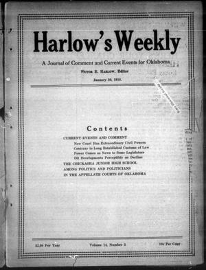 Harlow's Weekly (Oklahoma City, Okla.), Vol. 14, No. 5, Ed. 1 Wednesday, January 30, 1918
