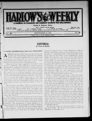 Harlow's Weekly (Oklahoma City, Okla.), Vol. 24, No. 38, Ed. 1 Saturday, September 19, 1925