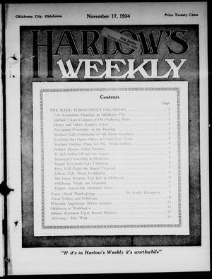 Harlow's Weekly (Oklahoma City, Okla.), Vol. 43, No. 18, Ed. 1 Saturday, November 17, 1934