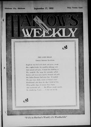 Harlow's Weekly (Oklahoma City, Okla.), Vol. 39, No. 38, Ed. 1 Saturday, September 17, 1932