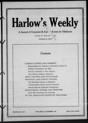 Harlow's Weekly (Oklahoma City, Okla.), Vol. 9, No. 16, Ed. 1 Saturday, October 9, 1915