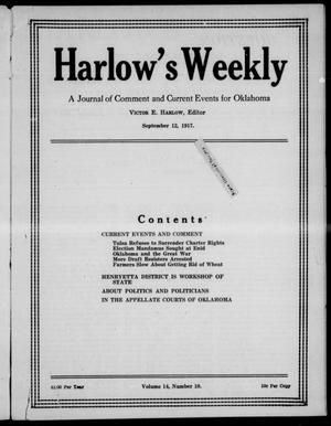 Harlow's Weekly (Oklahoma City, Okla.), Vol. 14, No. 10, Ed. 1 Wednesday, September 12, 1917