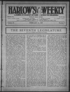 Harlow's Weekly (Oklahoma City, Okla.), Vol. 16, No. 7, Ed. 1 Wednesday, February 12, 1919