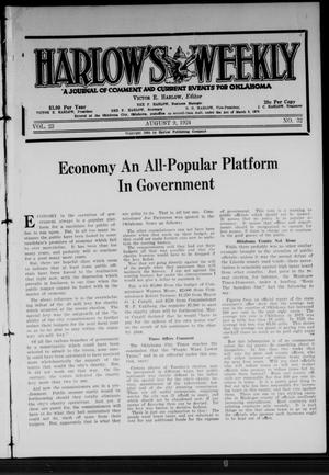 Harlow's Weekly (Oklahoma City, Okla.), Vol. 23, No. 32, Ed. 1 Saturday, August 9, 1924