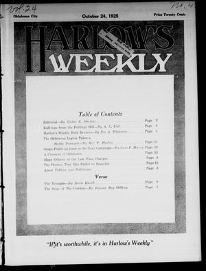 Harlow's Weekly (Oklahoma City, Okla.), Vol. 24, No. 43, Ed. 1 Saturday, October 24, 1925