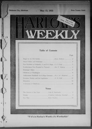 Harlow's Weekly (Oklahoma City, Okla.), Vol. 40, No. 17, Ed. 1 Saturday, May 13, 1933