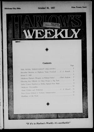 Harlow's Weekly (Oklahoma City, Okla.), Vol. 48, No. 18, Ed. 1 Saturday, October 30, 1937