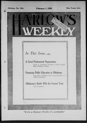 Harlow's Weekly (Oklahoma City, Okla.), Vol. 36, No. 5, Ed. 1 Saturday, February 1, 1930