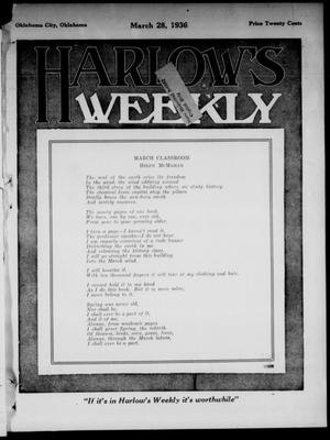 Harlow's Weekly (Oklahoma City, Okla.), Vol. 45, No. 38, Ed. 1 Saturday, March 28, 1936