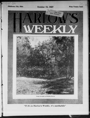 Primary view of object titled 'Harlow's Weekly (Oklahoma City, Okla.), Vol. 26, No. 42, Ed. 1 Saturday, October 15, 1927'.