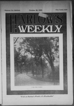 Primary view of object titled 'Harlow's Weekly (Oklahoma City, Okla.), Vol. 41, No. 17, Ed. 1 Saturday, October 28, 1933'.