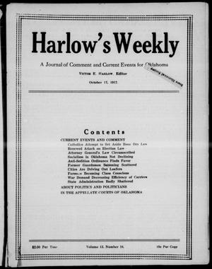 Harlow's Weekly (Oklahoma City, Okla.), Vol. 13, No. 16, Ed. 1 Wednesday, October 17, 1917
