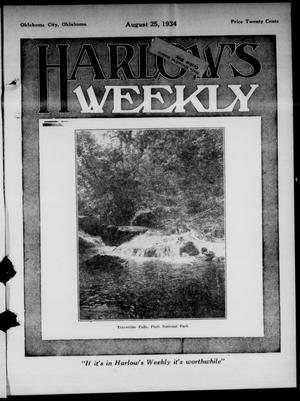 Primary view of object titled 'Harlow's Weekly (Oklahoma City, Okla.), Vol. 43, No. 7, Ed. 1 Saturday, August 25, 1934'.