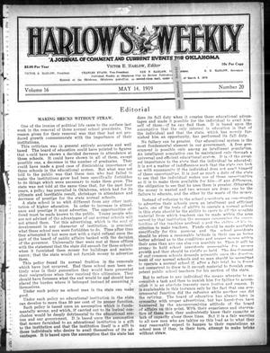 Harlow's Weekly (Oklahoma City, Okla.), Vol. 16, No. 20, Ed. 1 Wednesday, May 14, 1919