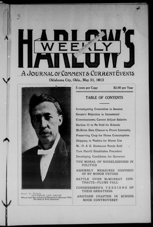 Harlow's Weekly (Oklahoma City, Okla.), Vol. 3, No. 4, Ed. 1 Saturday, May 31, 1913