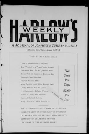 Harlow's Weekly (Oklahoma City, Okla.), Vol. 3, No. 14, Ed. 1 Saturday, August 9, 1913