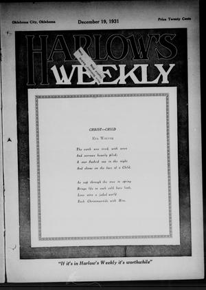 Harlow's Weekly (Oklahoma City, Okla.), Vol. 38, No. 25, Ed. 1 Saturday, December 19, 1931
