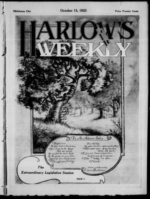 Harlow's Weekly (Oklahoma City, Okla.), Vol. 22, No. 41, Ed. 1 Saturday, October 13, 1923