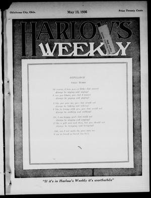 Primary view of object titled 'Harlow's Weekly (Oklahoma City, Okla.), Vol. 46, No. 45, Ed. 1 Saturday, May 23, 1936'.