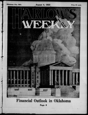 Primary view of object titled 'Harlow's Weekly (Oklahoma City, Okla.), Vol. 22, No. 31, Ed. 1 Saturday, August 4, 1923'.