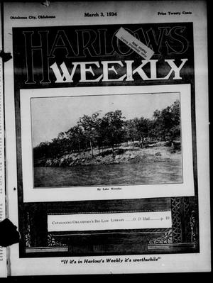 Harlow's Weekly (Oklahoma City, Okla.), Vol. 42, No. 8, Ed. 1 Saturday, March 3, 1934