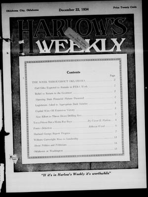Harlow's Weekly (Oklahoma City, Okla.), Vol. 43, No. 23, Ed. 1 Saturday, December 22, 1934