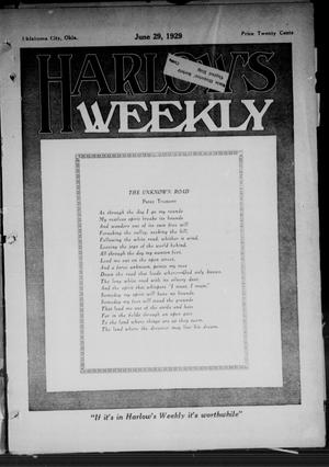 Harlow's Weekly (Oklahoma City, Okla.), Vol. 34, No. 26, Ed. 1 Saturday, June 29, 1929